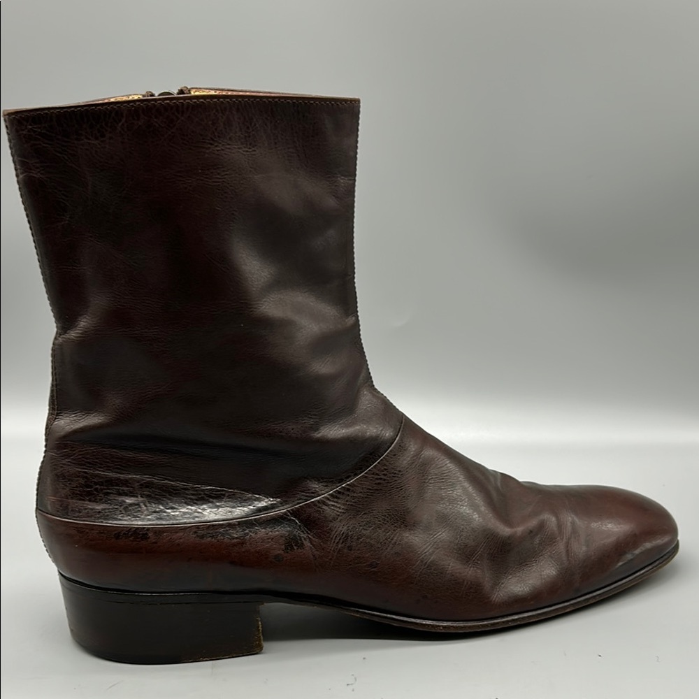 Church’s side zip Brown Leather Boots Made in Italy - Picture 7 of 15